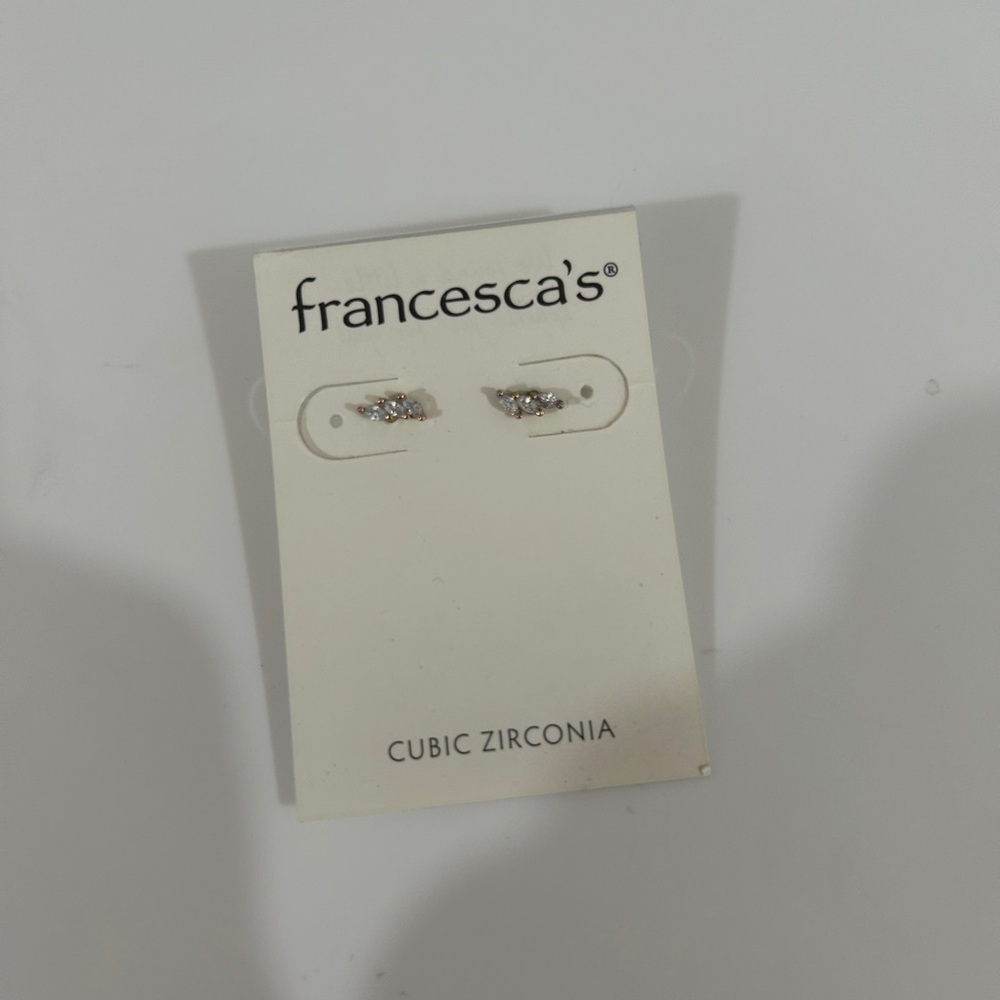 NEVER WORN NEW SILVER STUD FRANCESCA’S Earrings $20->$8
